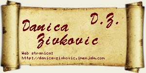 Danica Živković vizit kartica